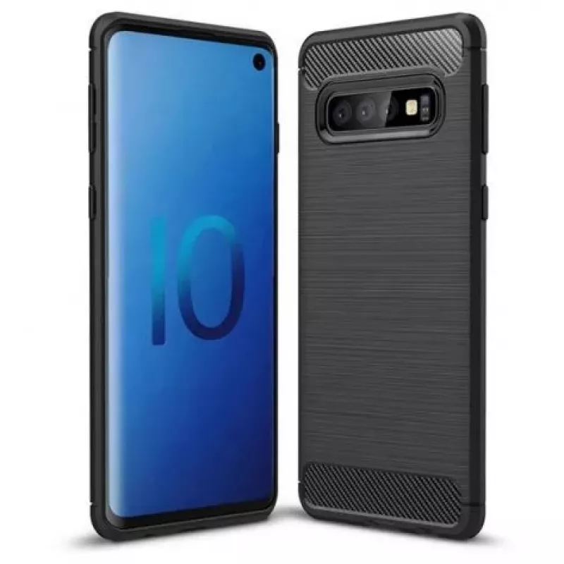 iLike Samsung Galaxy Note 10 Achterkant Hoesje Carbon Zwart