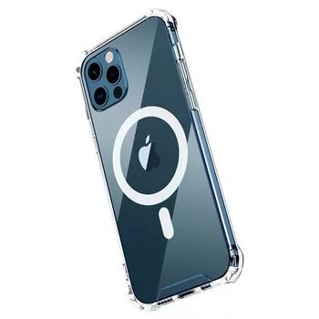 Tel Protect Apple iPhone 12 Pro Max MagSilicone Case transparant