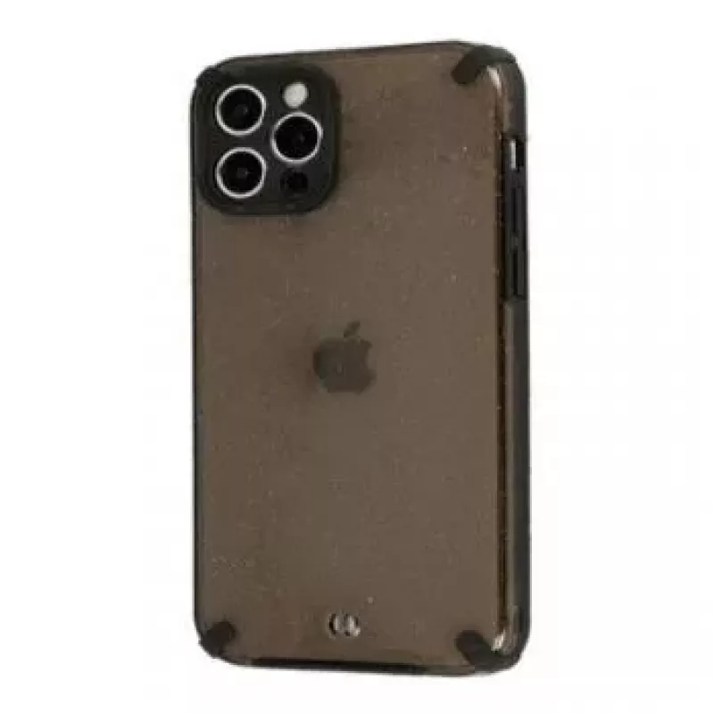 iLike Apple iPhone 12 Pro Armor Glitter Hoesje Zwart