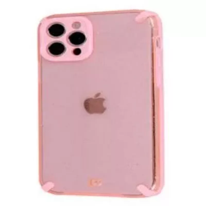 iLike Apple iPhone 12 Pro Armor Glitter Case roze