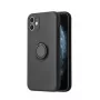 iLike Apple iPhone 12 Pro Max silicone ringcase zwart