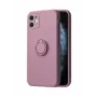 iLike Apple iPhone 13 Silicone Ring Case Paars