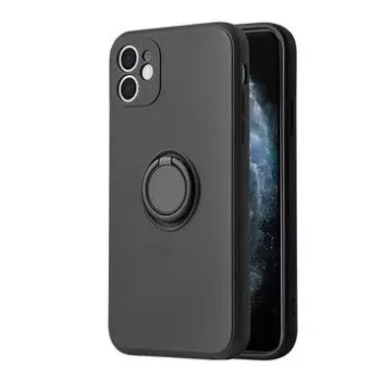 iLike Apple iPhone 14 silicone ring hoesje zwart