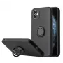 iLike Apple iPhone 14 Pro Max siliconen Ring hoesje zwart