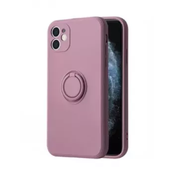 iLike Apple iPhone 14 Pro Max Silicone Ring Case paars