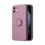 iLike Apple iPhone 14 Pro Max Silicone Ring Case paars
