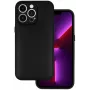 iLike Leren 3D-hoesje voor Samsung Galaxy A14 4G, zwart