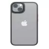 iLike Apple Satin Matt Case voor iPhone 14 6,1 inch - zwart