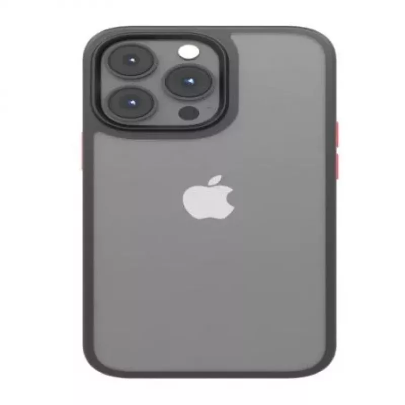 iLike Apple Satin Matt Case voor iPhone 14 Pro 6.1 zwart