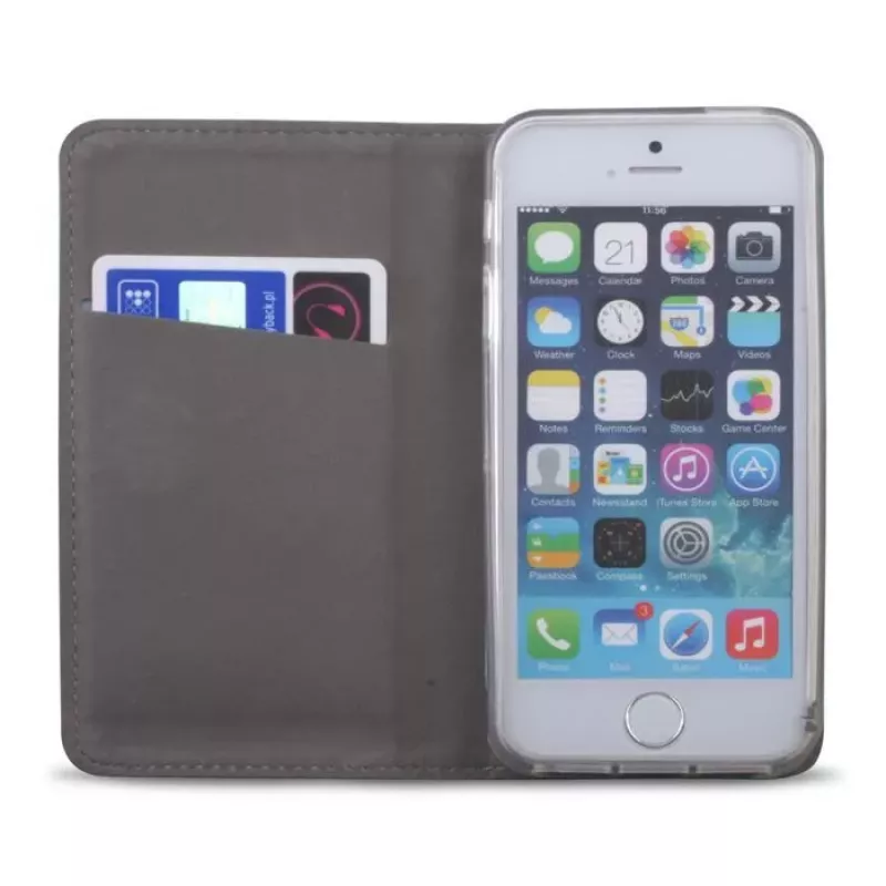 GreenGo Honor 5x Smart Magnet Wallet Case zilver