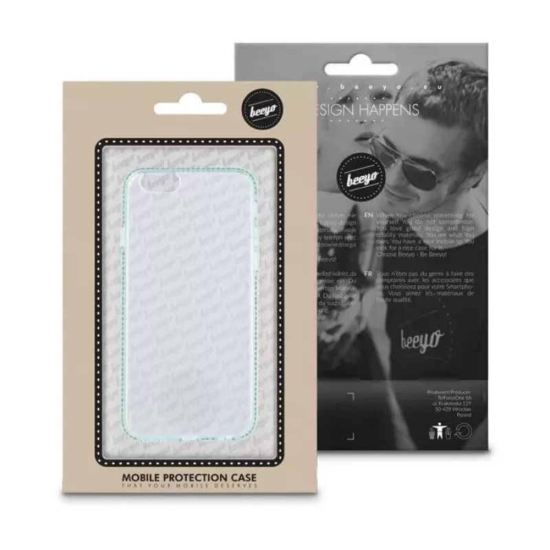 Beeyo Huawei P8 Lite Diamond Frame groen Back Cover