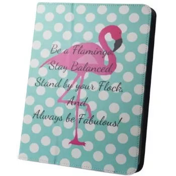 iLike Flamingo and Dots Tablet Case voor 9-10 inch tablets