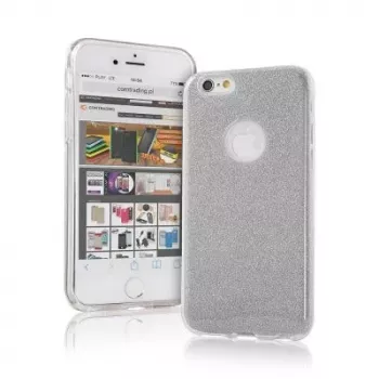 iLike Apple iPhone X / iPhone XS Glitter 3 in 1 Back Case Zilver