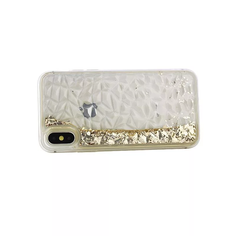 iLike Apple iPhone X / iPhone XS Liquid Diamond TPU Case Goud