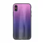 iLike Apple iPhone XR Aurora Glass-hoesje roze-zwart