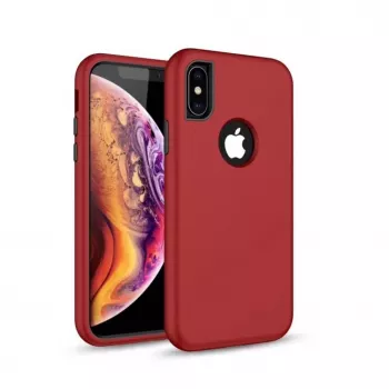 iLike Samsung Galaxy A10 Defender Solid 3in1 Case rood
