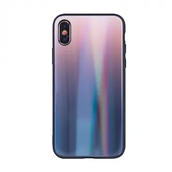 iLike Samsung Galaxy A40 Aurora Glass Case bruin zwart