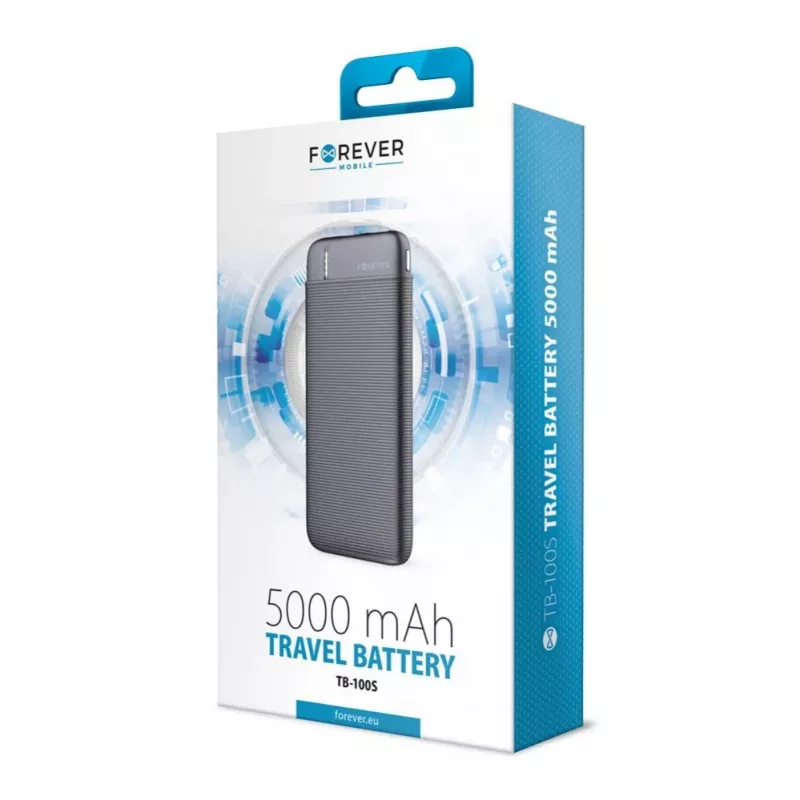 Forever Powerbank TB-100S 5000 mAh zwart