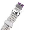 ASUS ROG EQUALIZER White Edition GPU-stroomkabel - 16-polig 12VHPWR naar 3x8-polig PCIe - 700mm wit
