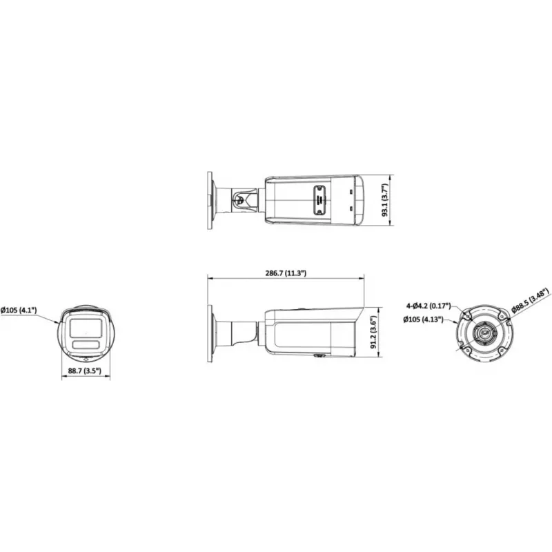 Hikvision DS-2CD2T46G2H-2I 4mm IP-camera 4MP AcuSense IR 60m