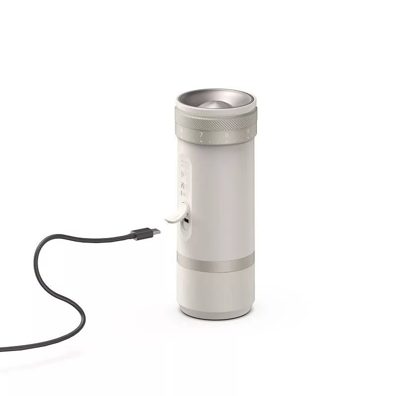 OutIn Fino witte conische maalwerk-koffiemolen