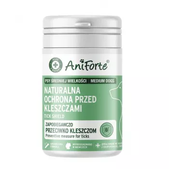 ANF ANIFORTE Tick Shield Medium Breeds - voedingssupplement voor honden - 60 tabletten