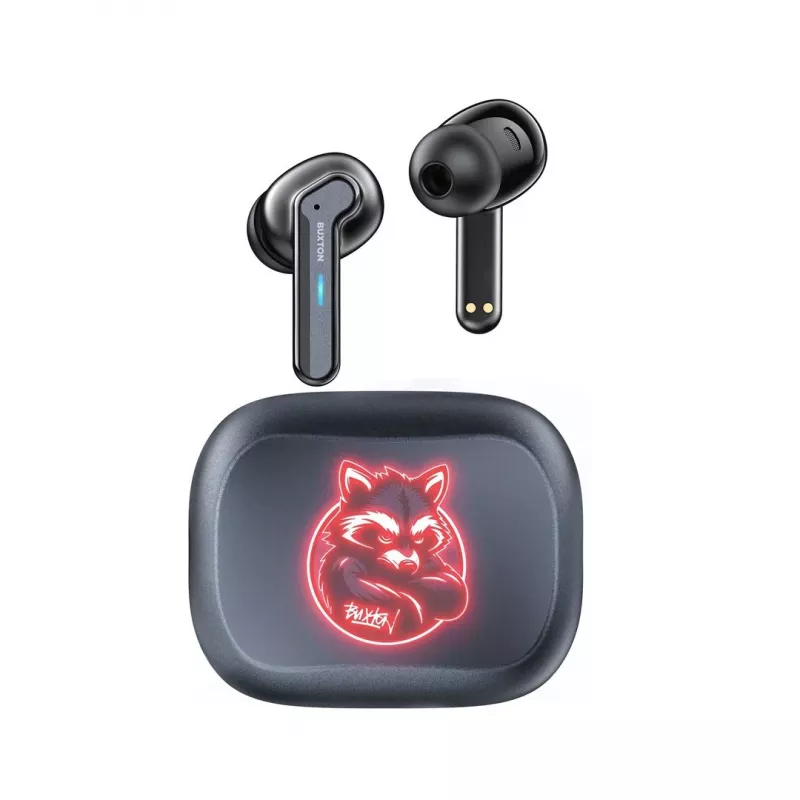 BXT Buxton BTW 8200 Racoon - draadloze in-ear-koptelefoon met oplaadcase, wit