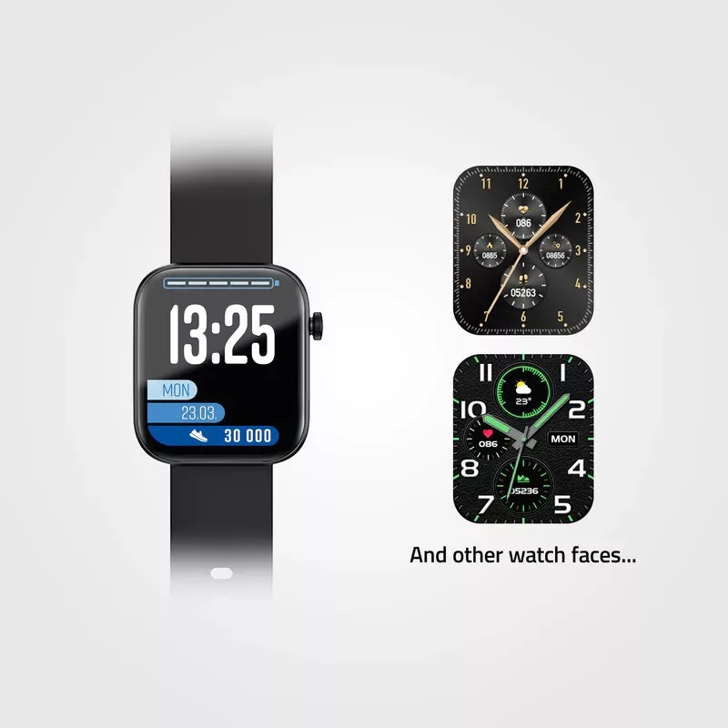 LAMAX BCool2 Plus Black Smartwatch 1,8 inch IP67 Bluetooth 5.1 260mAh