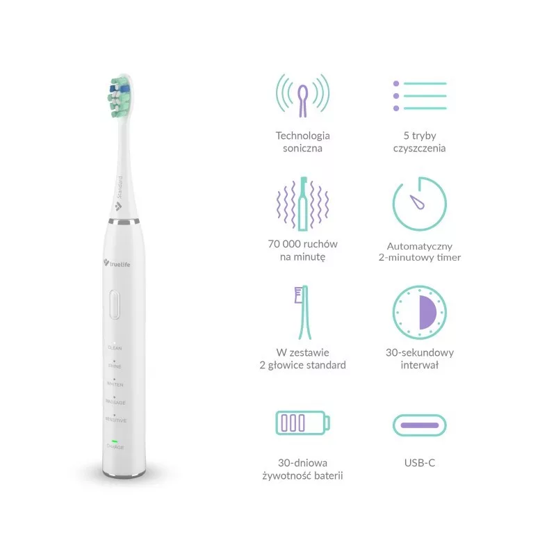 TLF TrueLife SonicBrush Clean30 Duo sonische tandenborstel