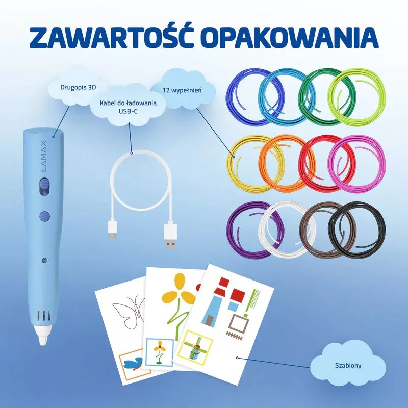 LAMAX ArtKid1 3D 3D-pen, blauw