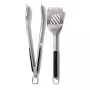 OXO Good Grips Grillspatel en Tang Set, Zwart/Zilver, 2-delig