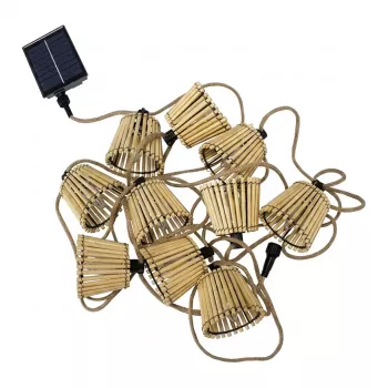 NewGarden OKINAWA Solar LED-slingerlicht 8m 80 LED's warm wit 3000K IP44
