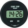 TFA 38.2022.01 digitale timer en stopwatch, zwart