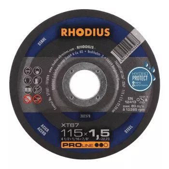 RHODIUS XT 67 115x1,5x22,23 doorslijpschijf Pro blauw