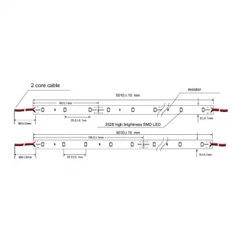 Synergy 21 LED-flexstrip 3528 - 60 NW DC12V 12W IP20