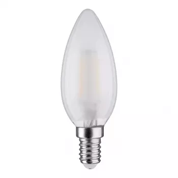 SYNERGY21 LED-retrofit E14 kaarslamp 4,5W warmwit dimbaar melkglas