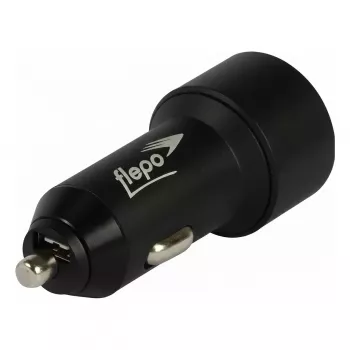 FLEPO Autolader 2-poorts 12V-24V - max 4A - Quick Charge 3.0