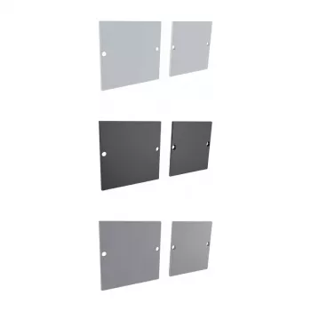 Synergy 21 LED U-profiel ALU3535 eindkap (paar) zilver