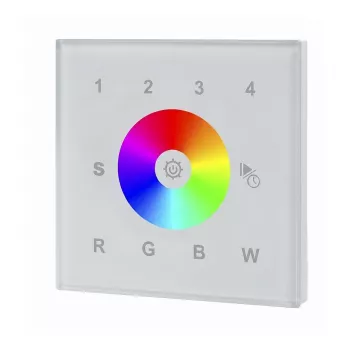 SYNERGY21 LED serie EOS 03 DMX512 RGB-W wandschakelaar wit +WiFi