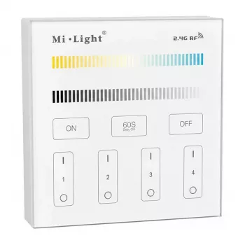 MIBOXER Synergy 21 LED Smart Panel Dual White (CCT) 4-zone afstandsbediening (T2)