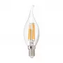 SYNERGY21 LED-retrofit E14 kaars helder gebogen punt 4,5W warmwit dimbaar