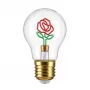 SYNERGY21 LED-retrofit decoratieve gloeilamp roze oplaadbaar