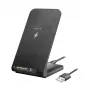 LogiLink smartphonehouder & draadloze oplader zwart
