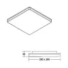 Brumberg 12514073 AB-downlight BYAM vierkant wit 18W 230V IP65 niet-dimbaar 5700K