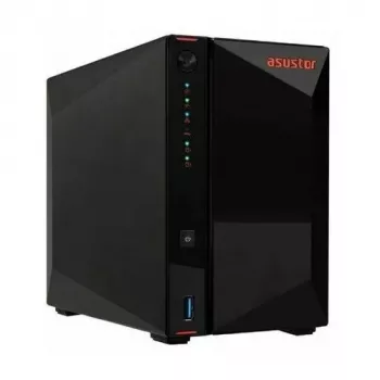 ASUS Asustor Lockerstor 2 Gen2+ (AS6702T v2) 2-Bay NAS Desktop Server Intel Celeron N5105 4GB DDR4 Diskless Zwart