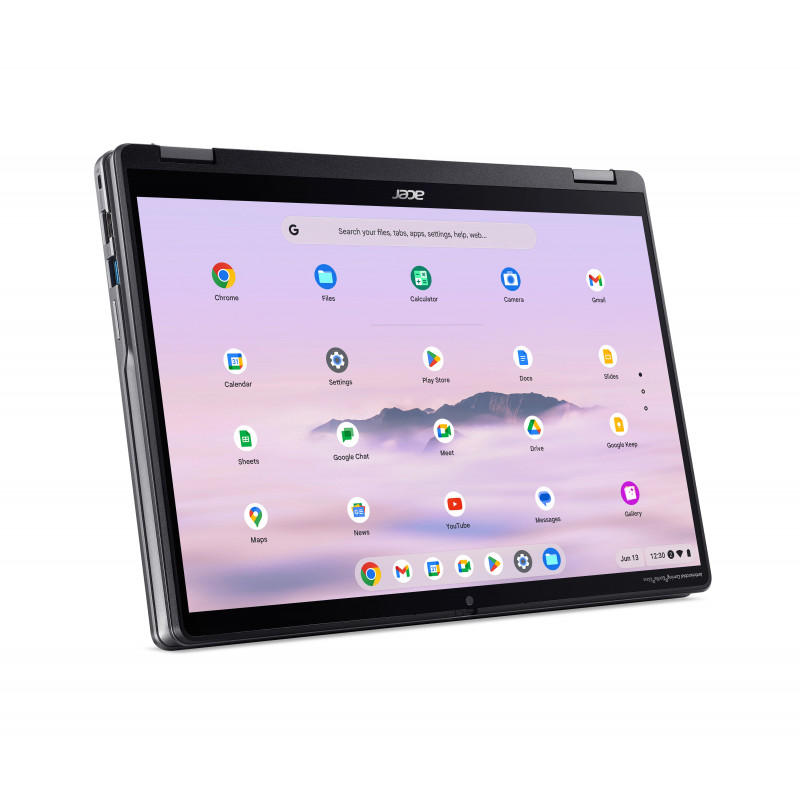 Acer Chromebook Plus Spin 514 for Work CPE594-1N-36N1 14 inch WUXGA IPS touch/pennondersteuning Intel Core 3 Processor 100U 8GB LPDDR5X 128GB SSD Chrome OS 2 jaar garantie