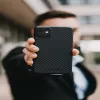 Evelatus Apple iPhone 11 Pro Max premium carbon hoesje ECCI11 zwart