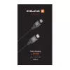 Evelatus USB-C naar USB-C kabel 1,2m 60W PD gevlochten nylon wit