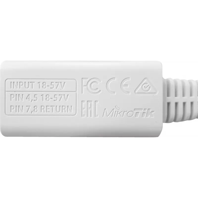 MikroTik RBGPOE passieve Gigabit PoE-injector, 18-57 V DC