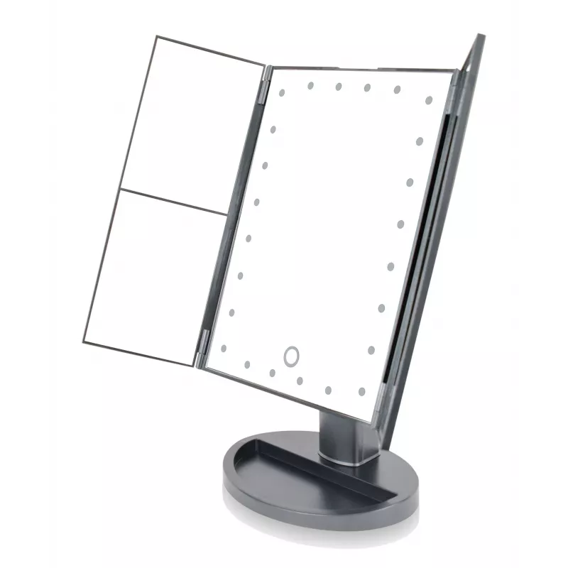 RIO MMFD-EU/1,6 24 LED dimbare make-upspiegel met touch, zwart